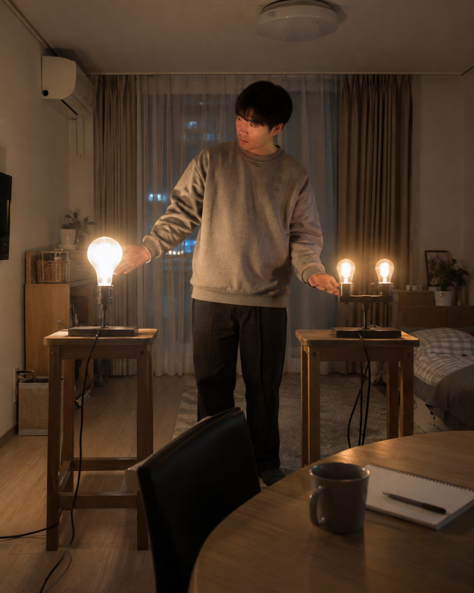 50와트 전구 2개와 100와트 1개 예전과 완전히 달라졌다 이미지 1