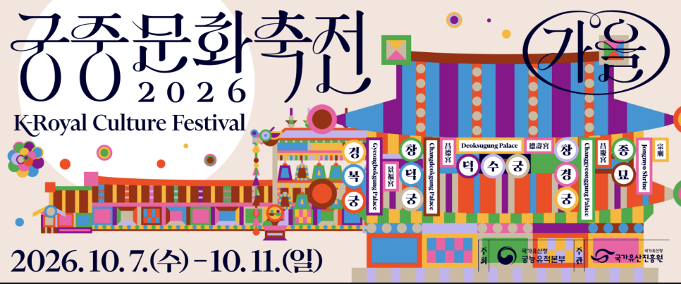 Wide festival key visual showing palace rooflines with the event title running across them.
