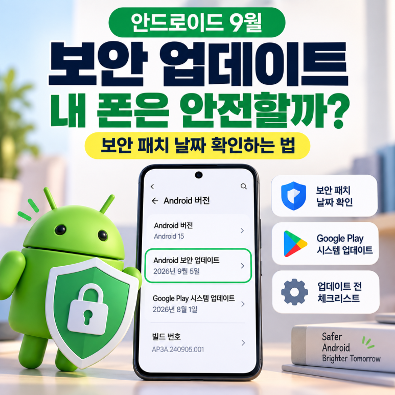 안드로이드 9월 보안 업데이트|내 휴대폰 보안 패치 날짜 확인하는 법 관련 이미지