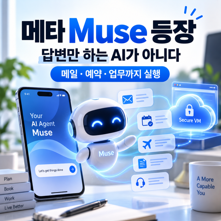 메타 Muse 등장|ChatGPT와 뭐가 다를까? 메일·예약까지 대신하는 AI 관련 이미지