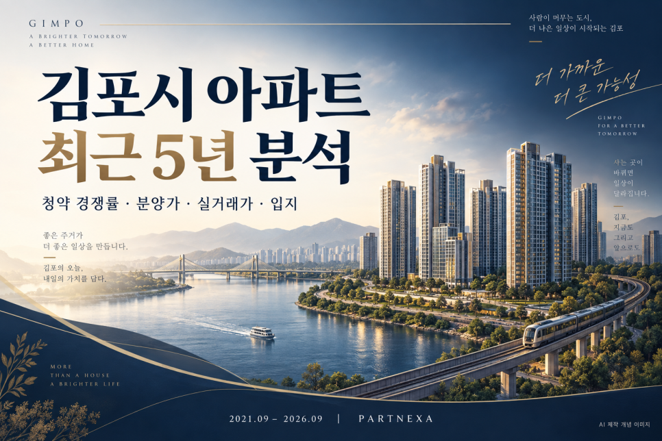 김포 신축 분양가 7억대, 기존 아파트는 4억대…청약 절반이 몰린 단지는? 대문 이미지