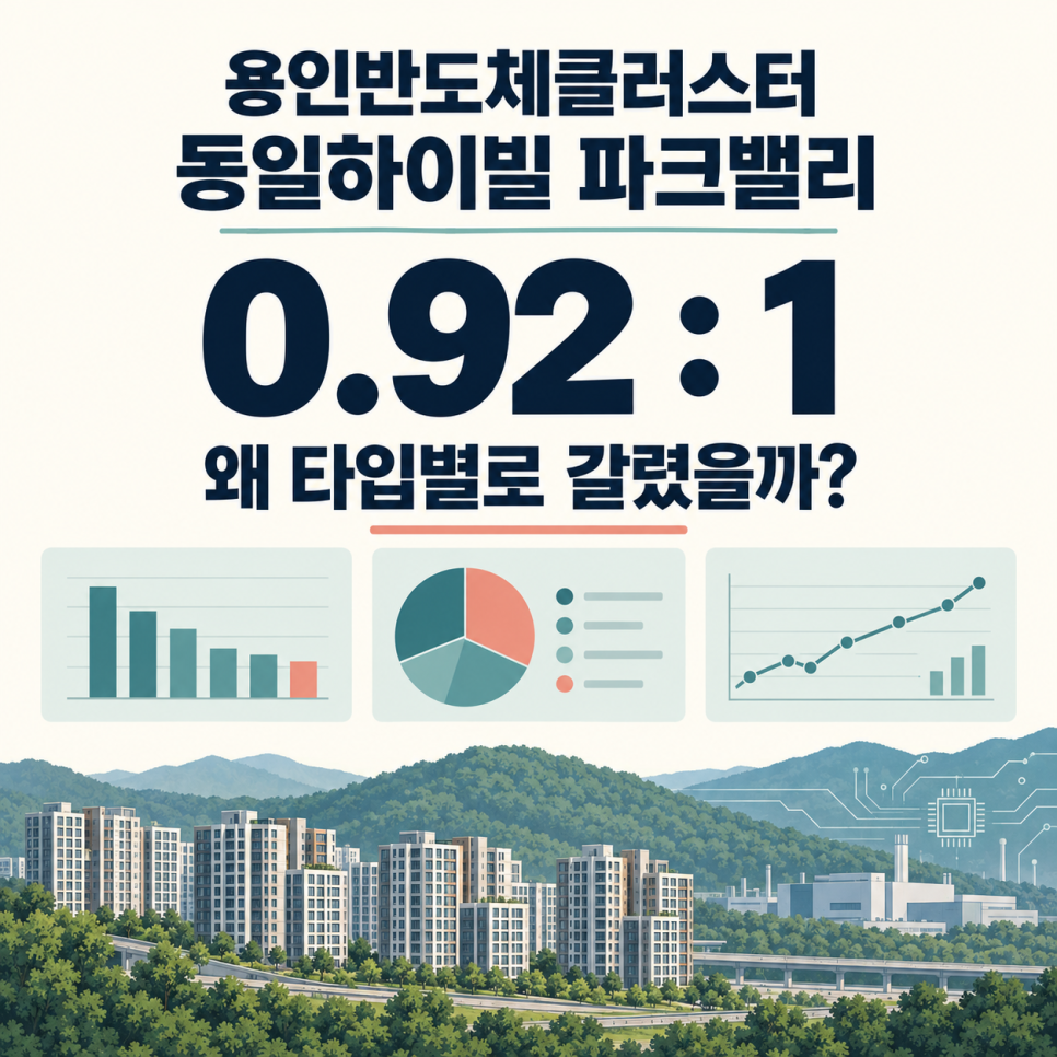 가장 비싼 84㎡에 청약이 몰렸다…용인 동일하이빌, 71㎡는 왜 달랐나 대문 이미지