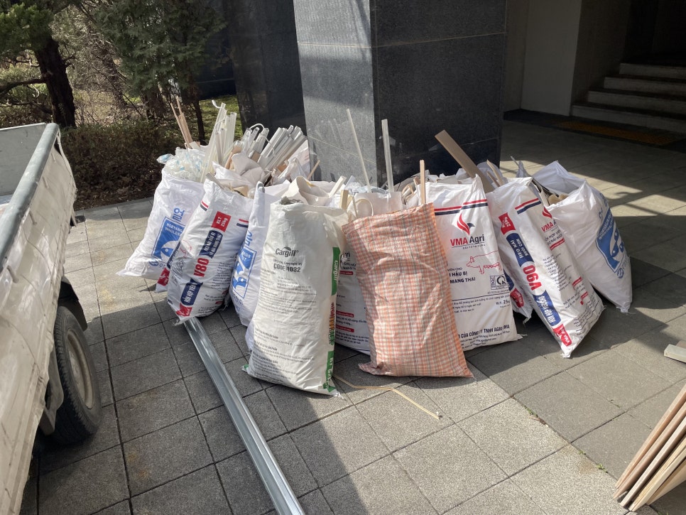 마포 폐기물 처리 작업 사례, 성산동 아파트 리모델링 자재 반출
