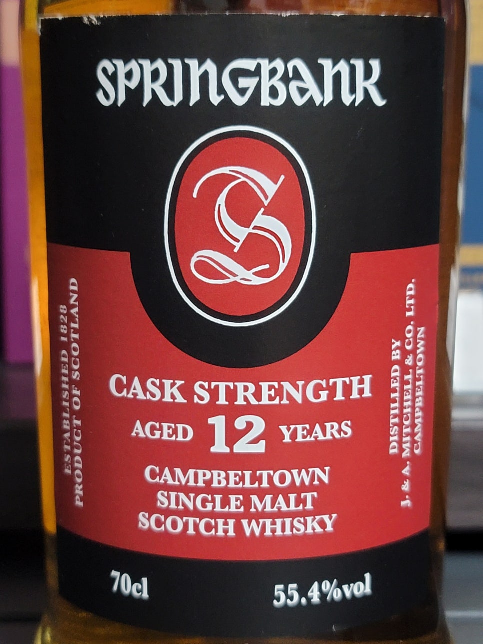 [캠벨타운] 스프링뱅크(Springbank) 12년 CS 배치22, 55.4% : 네이버 블로그