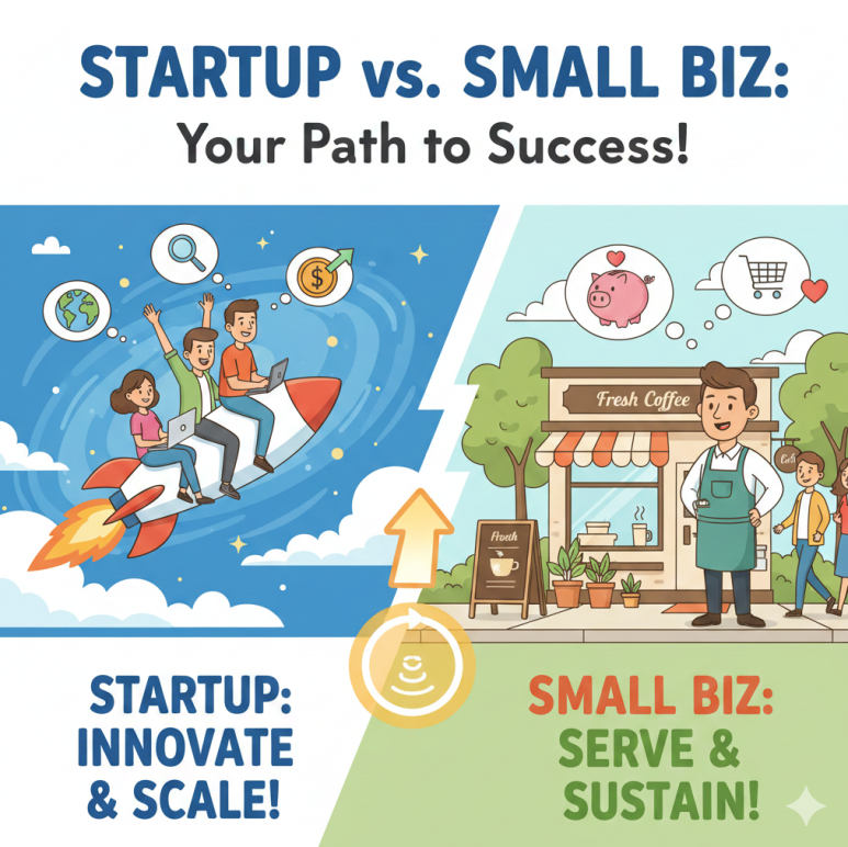 Startup vs Small Biz
