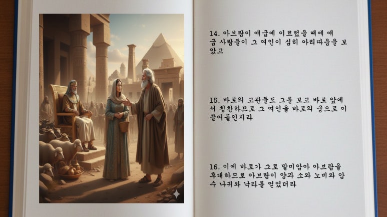 [Gemini & 미리캔버스] 창세기 12장 - 아브라함의 부르심과 여정 : 네이버 블로그