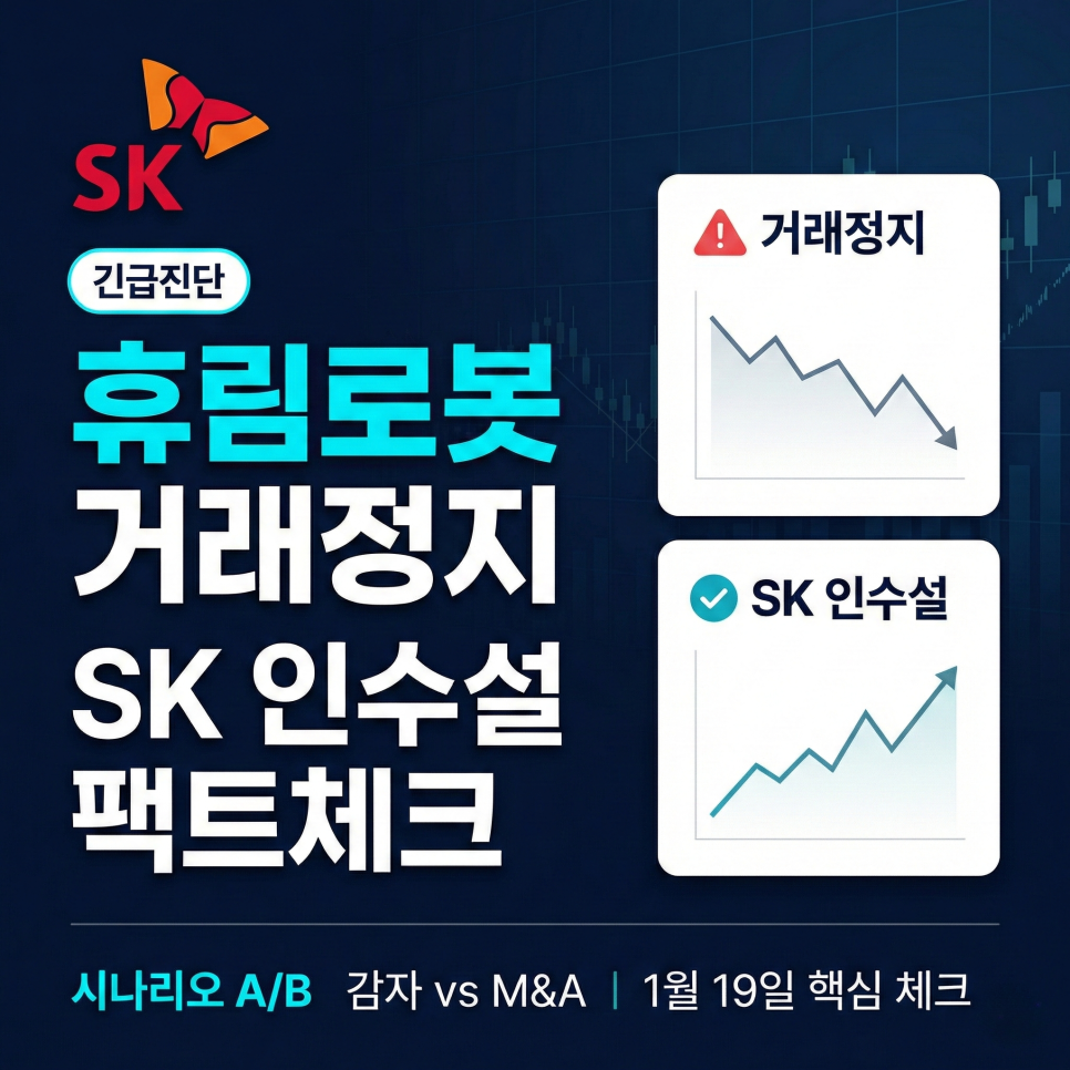 [긴급진단] 휴림로봇 거래정지와 SK 인수설, 1월 19일 이슈 완벽 분석 : 네이버 블로그