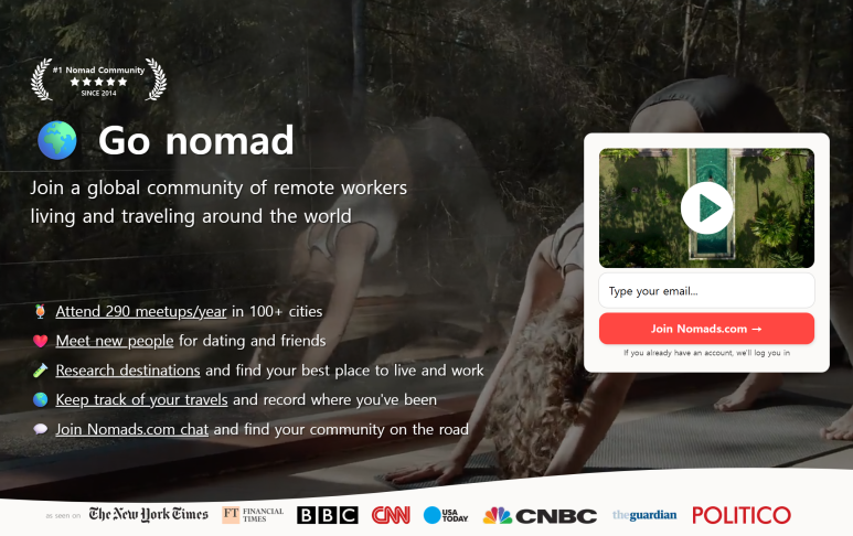 Go nomad 홈페이지