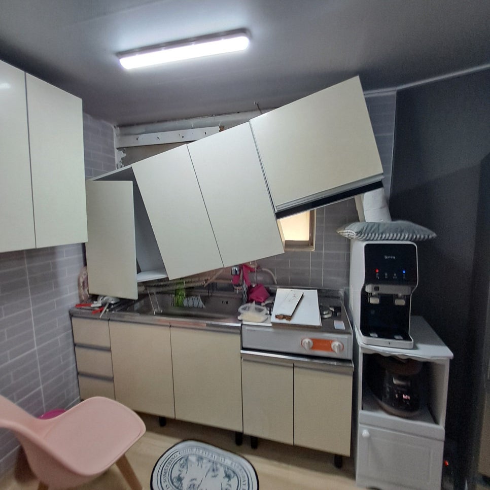송파 싱크대 상부장 수리, 떨어진 장 고정 전문 — 사진 6