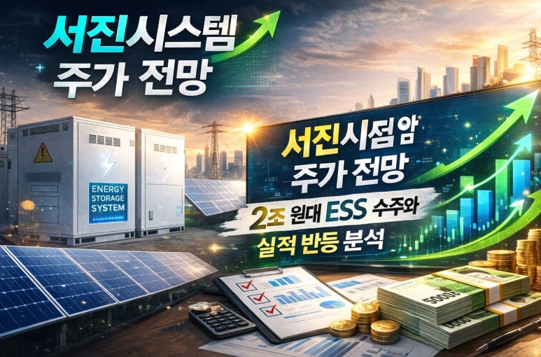서진시스템 주가 전망! 2조 원대 ESS 수주와 실적 반등 분석 : 네이버 블로그