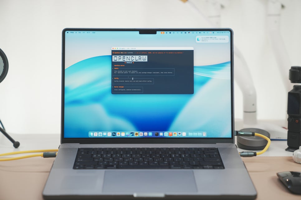 M4 맥미니 대신 중고 노트북 M1 Pro 맥북프로 16인치 32GB에 AI 쳇봇 비서 'OpenClaw' 설치 이미지 11
