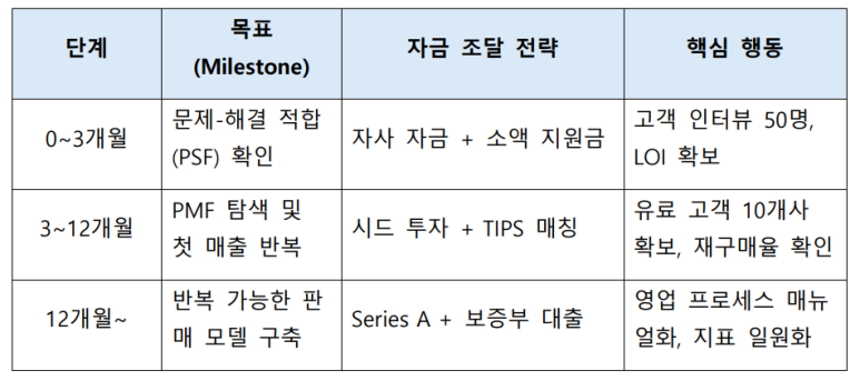 자금 조달 전략 요약
