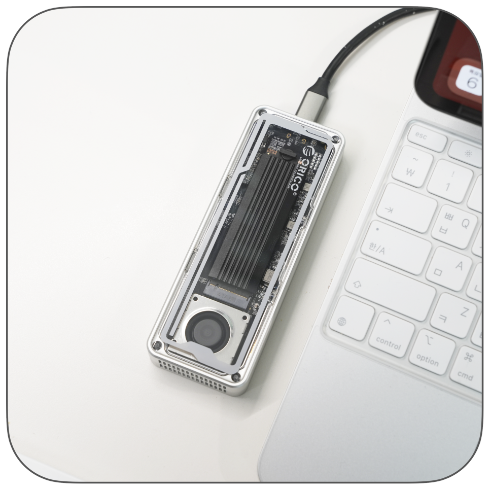 오리코 m.2 nvme ssd 인클루저 외장 ssd 활용 '책상속 삼성 ssd 980를 외장하드로 만들다'