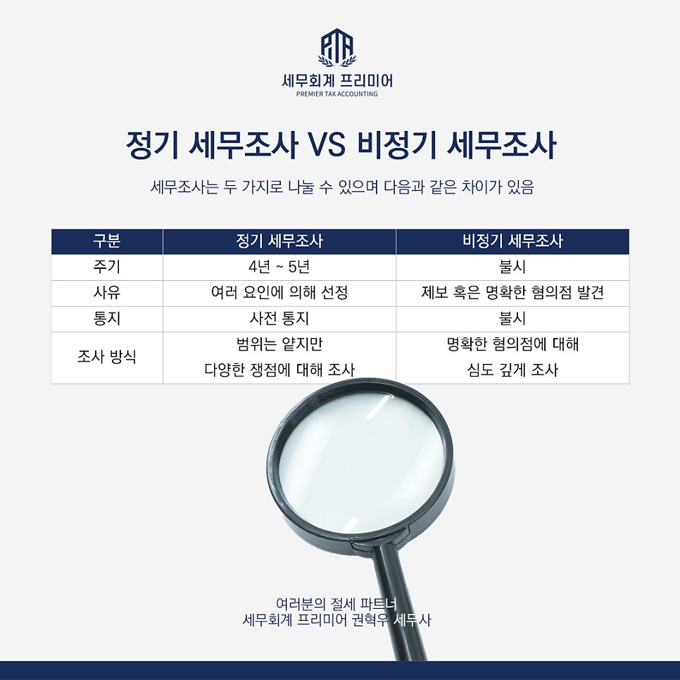정기 세무조사 대상 매출 기준 선정 이유 총정리 : 네이버 블로그