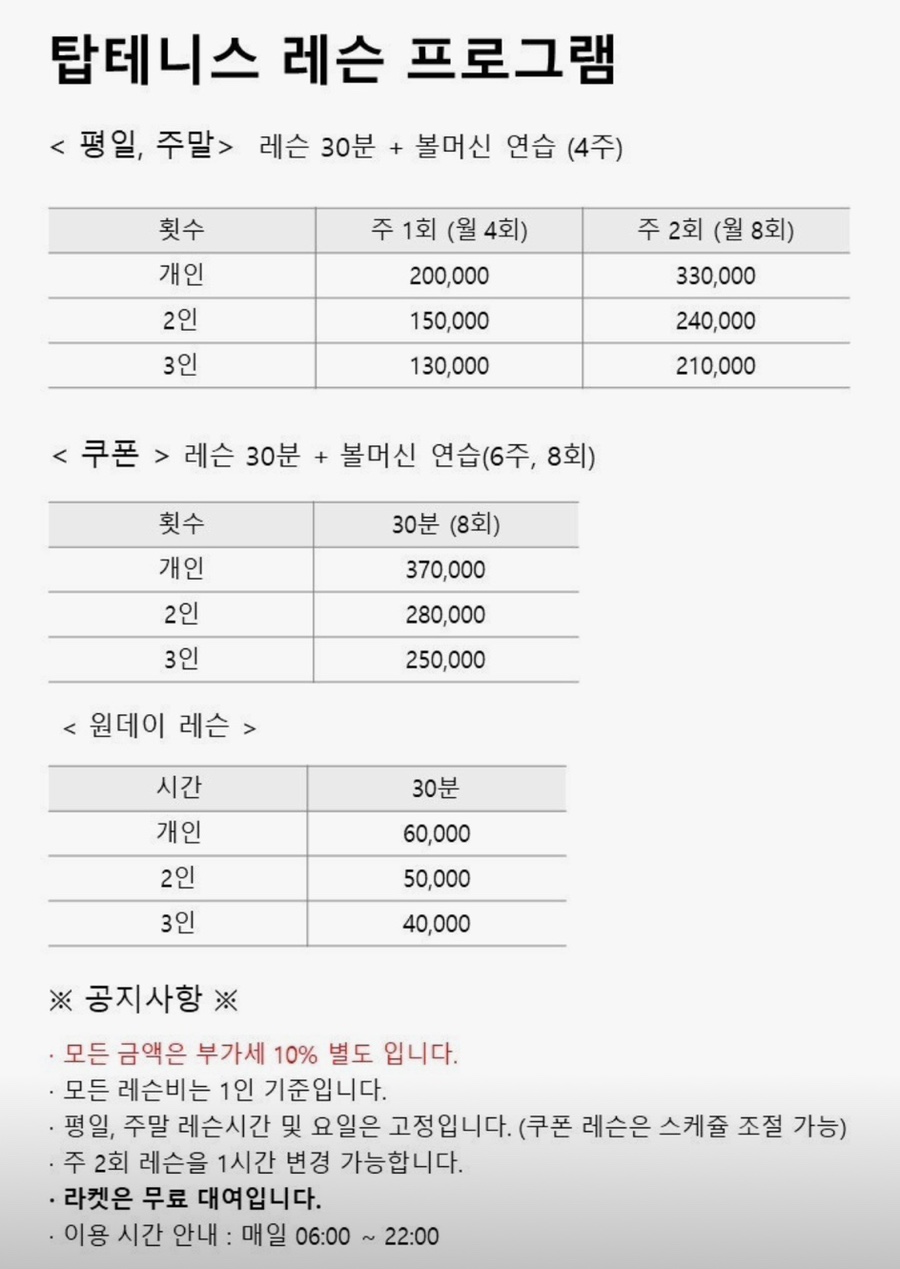 탑 테니스 이대점 4개월 후기: 마포/서대문 테니스 레슨 가격과 코트 — 사진 2