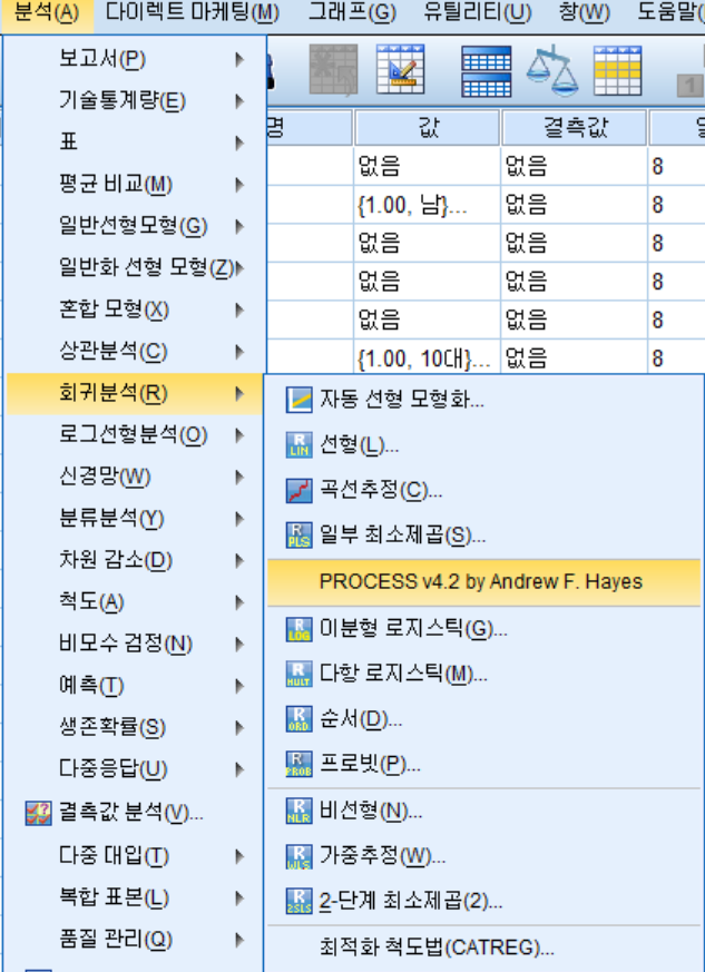 [SPSS 통계] 매개효과 분석(부트스트래핑) : 프로세스 매크로 Process Macro [Model4] : 네이버 블로그