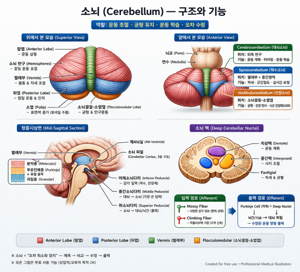 영등포 뉴로 트레이닝｜소뇌(Cerebellum)의 구조와 기능 완벽 정리 : 네이버 블로그