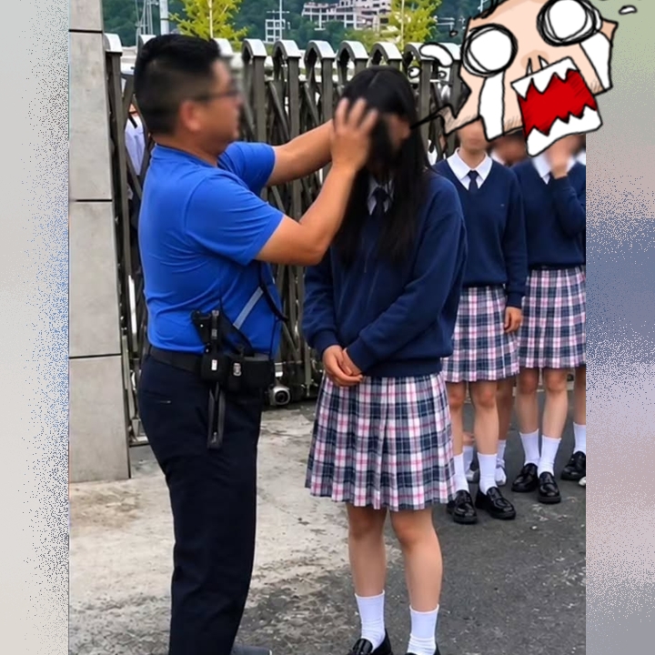 이 모든 과정은 다른 학생들이 지켜보는 정문 앞에서 진행됐다