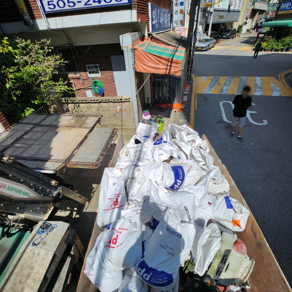 부평 폐기물 처리 작업 사례, 부평동 철거 뒤 혼합폐기물 반출