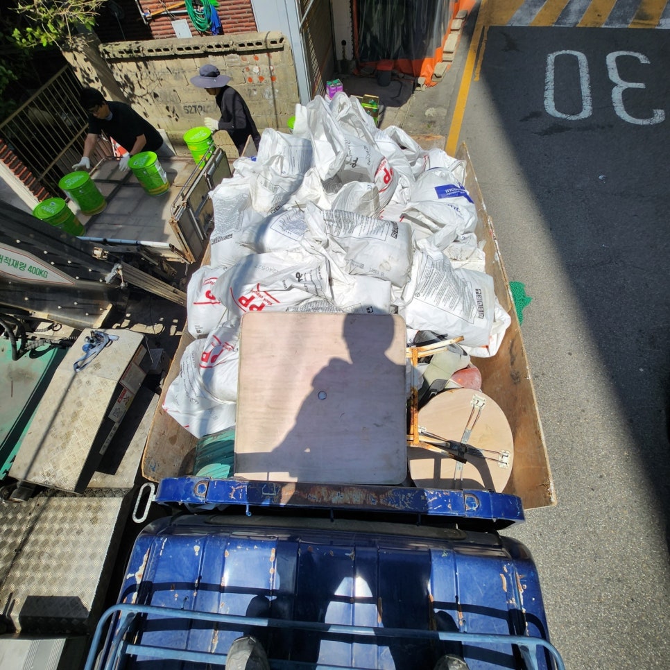 부평 폐기물 처리 작업 사례, 부평동 철거 뒤 혼합폐기물 반출
