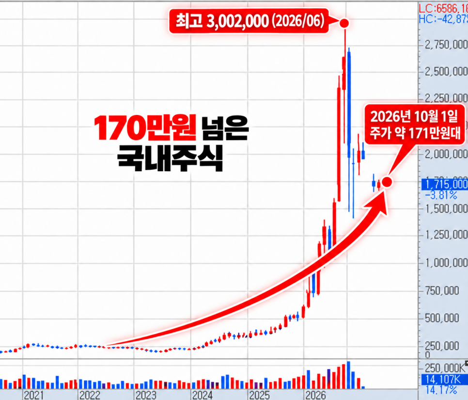 이젠 1주 가격이 월급 수준... 결국 170만원 넘은 종목｜놓치기 쉬운 변화는?