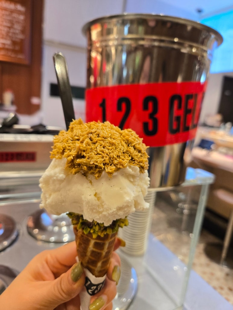롯데월드몰맛집 123젤라또 롯데월드몰점 피스타치오 젤라또 두바이 초콜릿 : 네이버 블로그