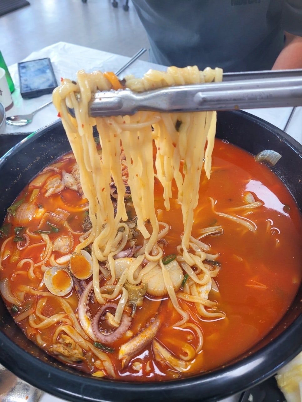 서산 해물칼국수 맛집 덕이네황제바지락칼국수, 술을 부르는 깊고 진한 짬뽕 국물 후기 : 네이버 블로그