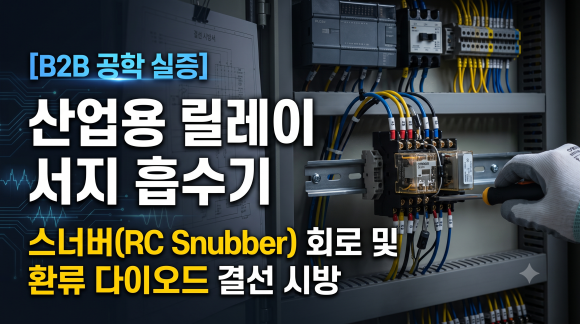 [B2B 공학 실증] 산업용 릴레이 서지 흡수기: 스너버(RC Snubber) 회로 및 환류 다이오드 결선 시방 : 네이버 블로그