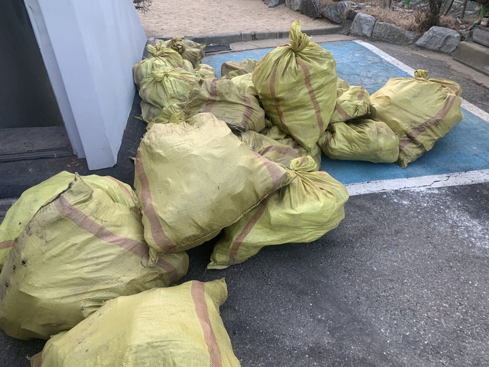 광명 폐기물 처리 작업 사례, 철산동 아파트 마대 폐기물 1톤·2.5톤 차량 배차