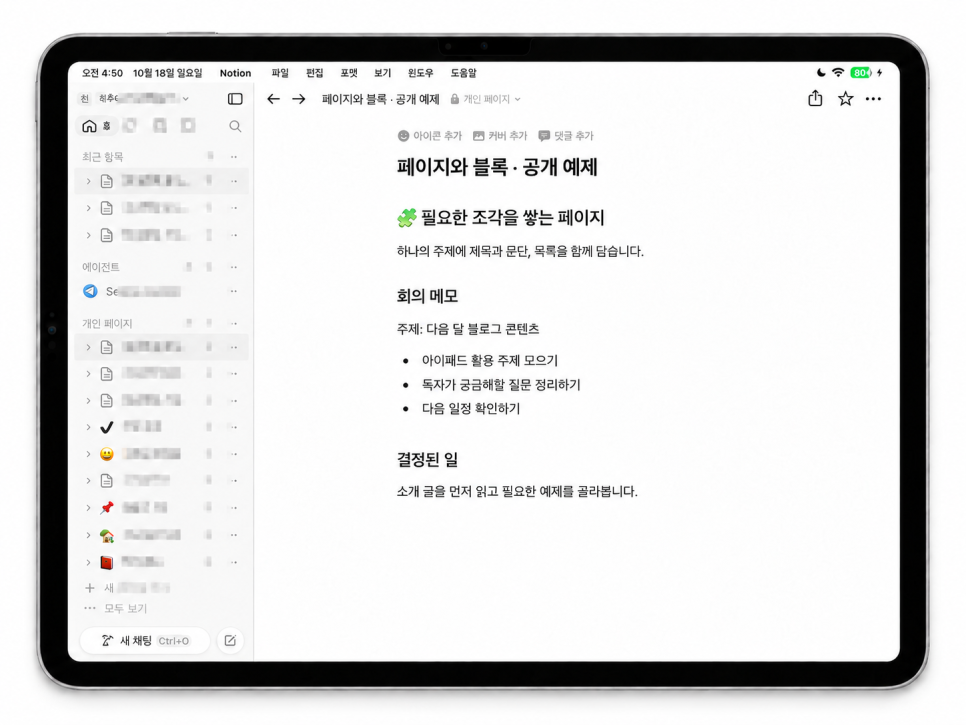 아이패드 프로 노션 활용법 1편, 아이패드에서 노션이란?