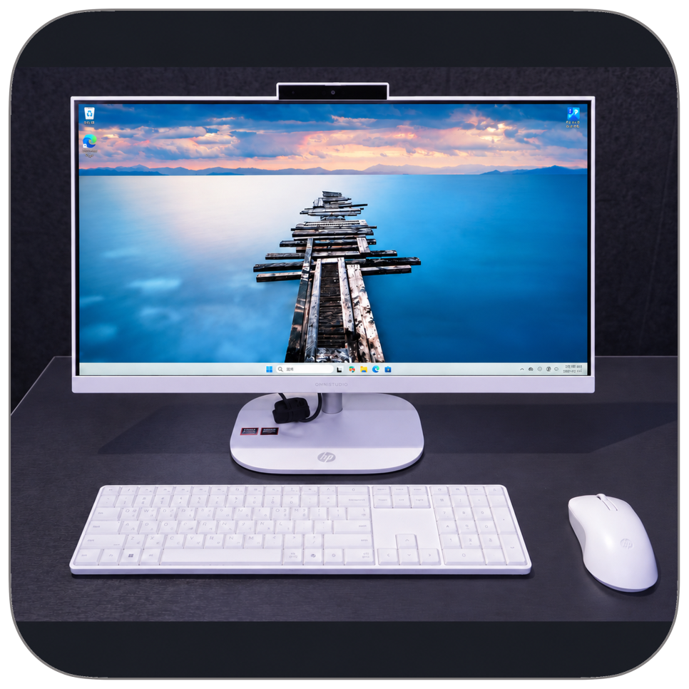 HP 옴니스튜디오 24-cv0003KL, 24인치 모니터 일체형컴퓨터로 책상을 간결하게
