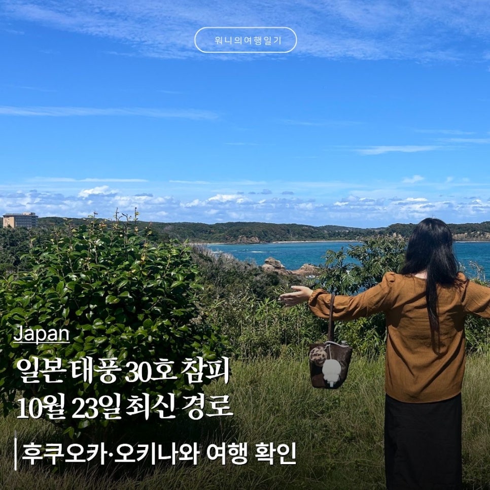 일본 태풍 30호 참피 최신 경로｜10월 23일 후쿠오카·오키나와 여행 영향과 항공편 확인 : 네이버 블로그