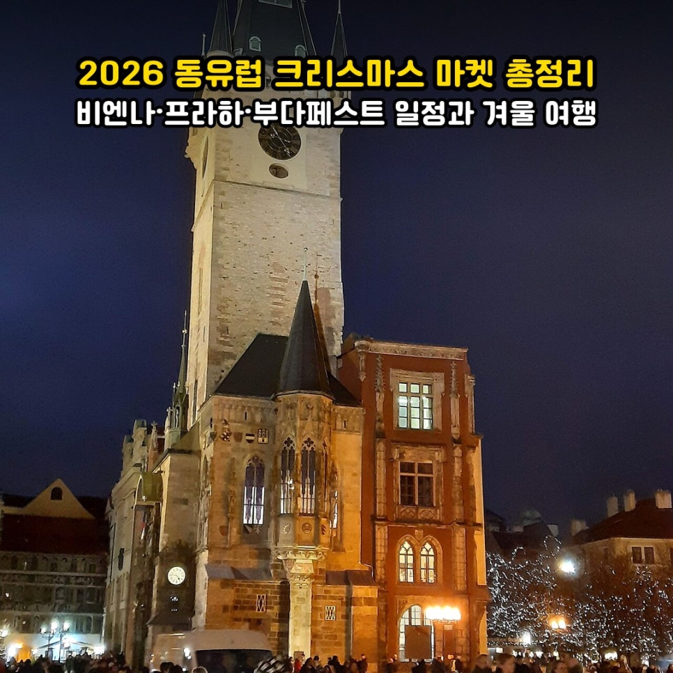 동유럽 크리스마스 마켓 비엔나 프라하 부다페스트 겨울 풍경