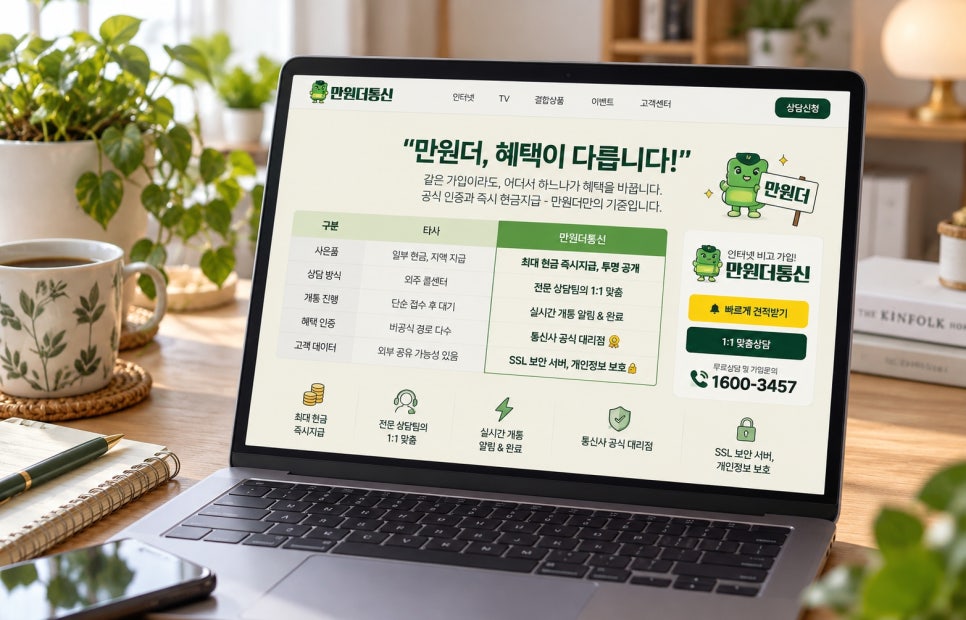 인터넷비교사이트 가입 KT SK LG, 사은품많이주는곳 비교할 때 살펴볼 점