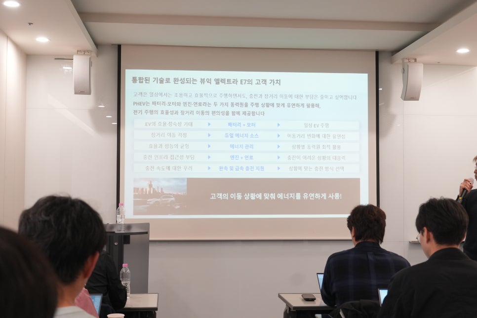 GM 라운드 테이블 "플러그인 하이브리드, 엘렉트라 E7 기술에서 본 충전과 주행 모드 설명"