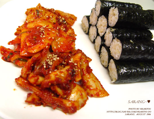 충무김밥 이미지