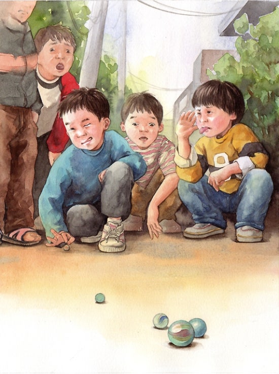 구슬치기 이미지