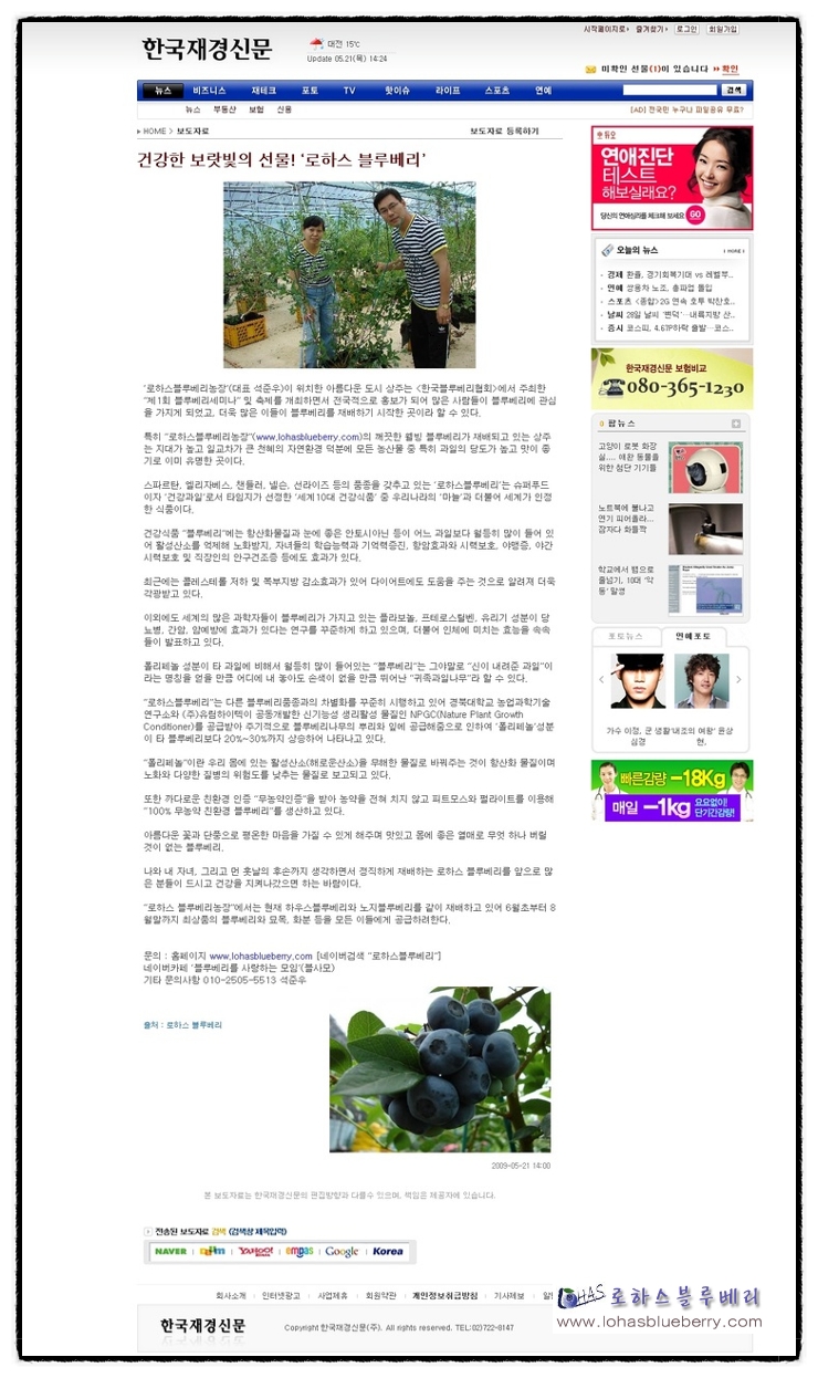 로하스블루베리 이미지