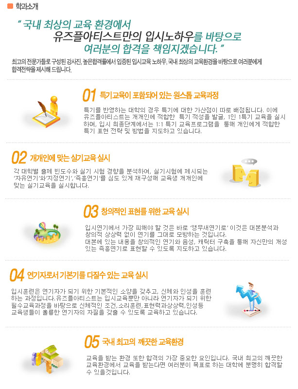 아티스트연기학원 이미지