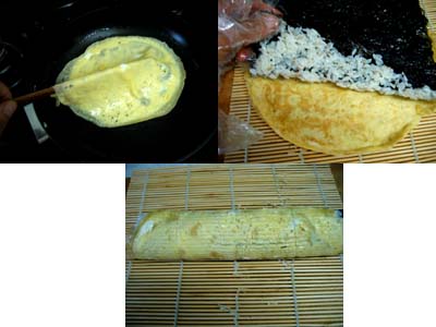 돌돌이 김밥 이미지